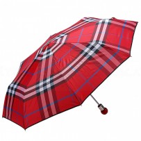 Burberry Red Check Folding Umbrella