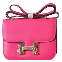 Hermes Constance Rose Tyrien With Gold Hardware 608115