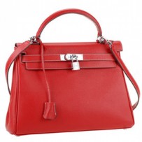 Hermes Kelly Small Red Bag
