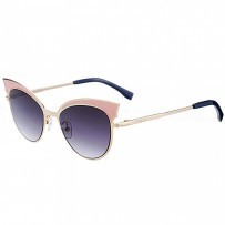 Fendi Cat Eye Pink Frame Royal Blue Temples Sunglasses 308409