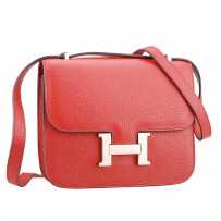 Hermes Constance Red with Golden Buckle