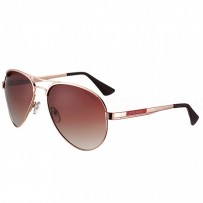 Prada Aviator Linea Rossa Logo Gold Frame Sunglasses 308224