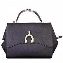 Hermes Stirrup Shoulder Bag Black 608089