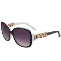 Cartier Wild Panthere Diamond Square White Sunglasses 307785