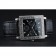 Piaget Emperador Limited Edition Black Dial Engraved Silver Case Black Leather Bracelet  1454136