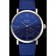 Piaget Altiplano Silver Case Blue Dial Blue Leather Bracelet  622630