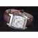 Tag Heuer Monaco Brushed Stainless Steel Case White Dial Brown Leather Strap 98173