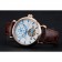 Vacheron Constantin Traditionnelle Tourbillon White Dial Blue Hourmarks Gold Case Brown Leather Bracelet 1454059